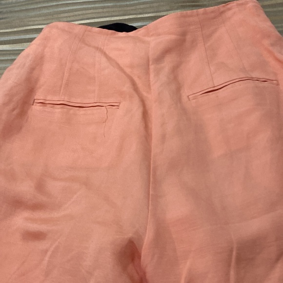 Pleated Ann Taylor pocket part linen shorts .size 6! - Picture 4 of 8